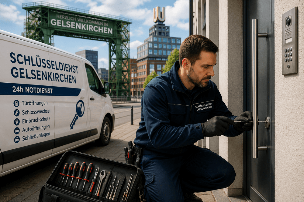 24h Schlüsseldienst Gelsenkirchen bei professioneller Türöffnung