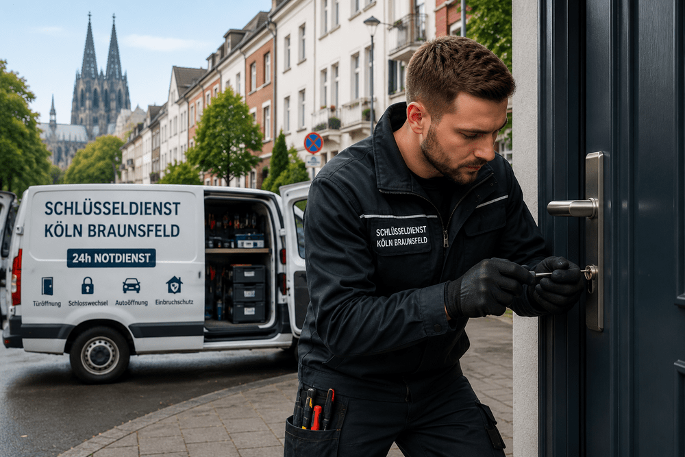 24h Schlüsseldienst Köln Braunsfeld bei professioneller Türöffnung