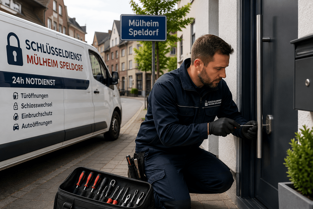 24h Schlüsseldienst Mülheim Speldorf bei professioneller Türöffnung
