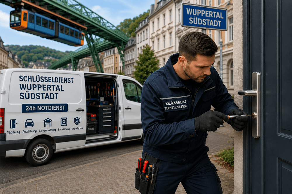 24h Schlüsseldienst Wuppertal Südstadt bei professioneller Türöffnung